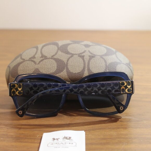 COACH EMMA DESIGNER HC8001 5056/11 BLUE EYEGLASSES FRAMES 57-17-135 - Picture 3 of 11